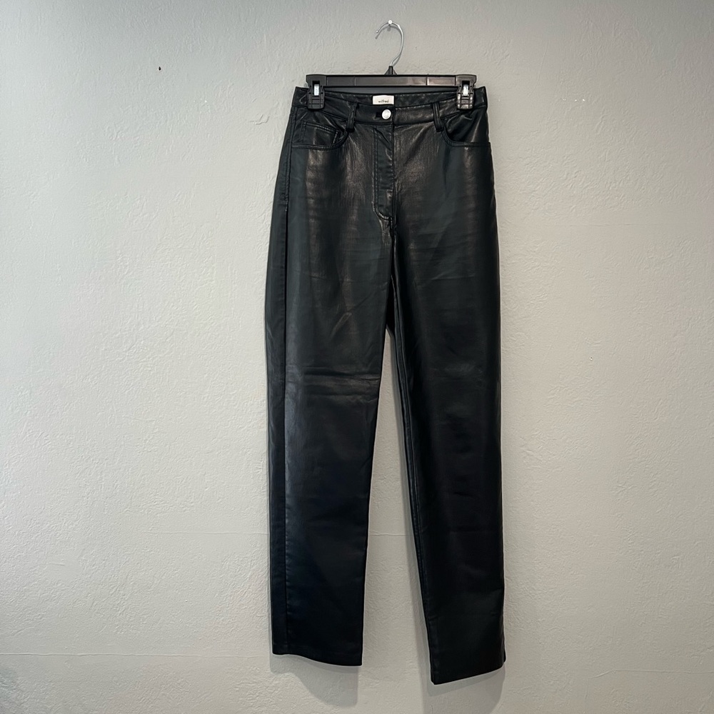 Aritzia Wilfred leather pants.